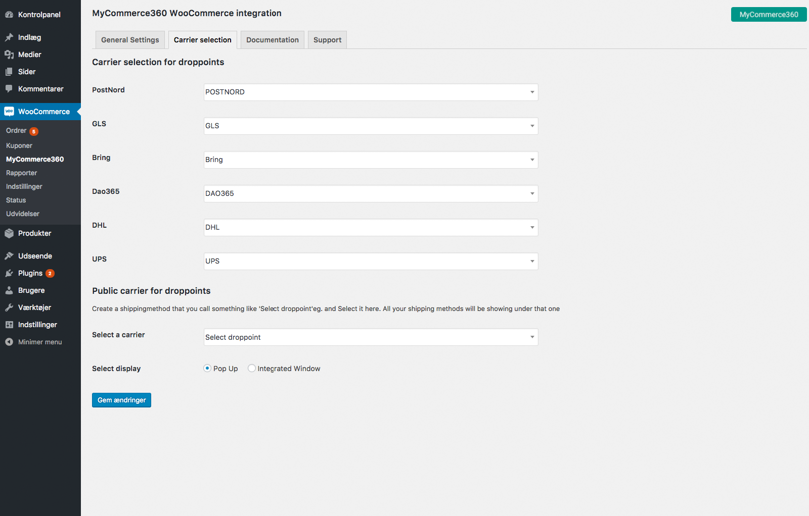 Add Api Key and Password provided by MyCommerce360,Add google Api key by google.
