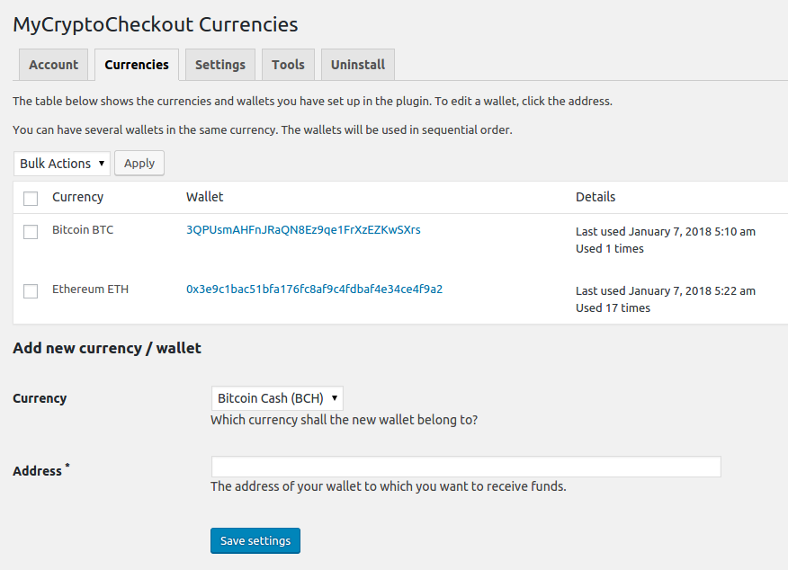 Edit Autosettlement