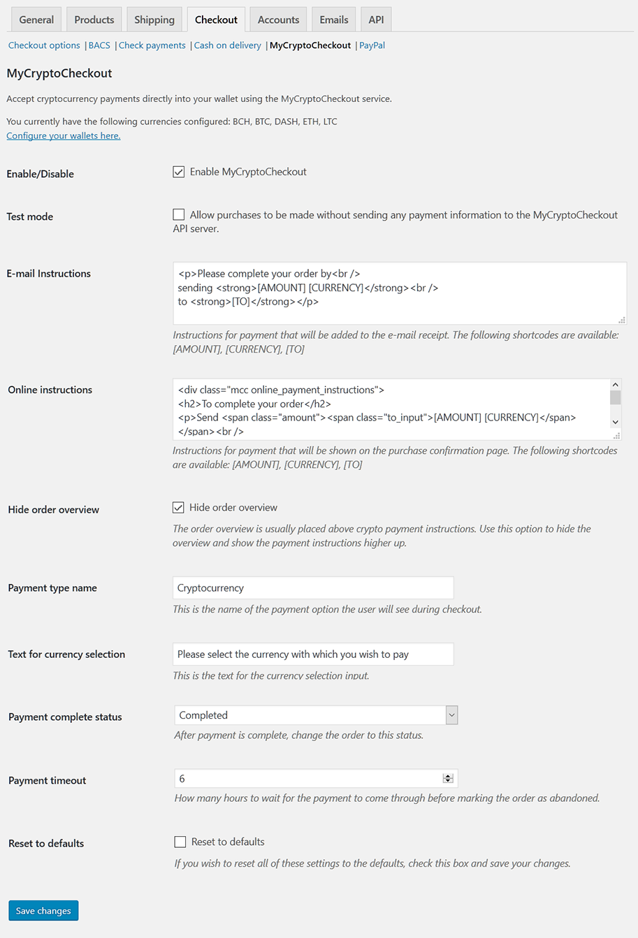 Easy Digital Downloads settings