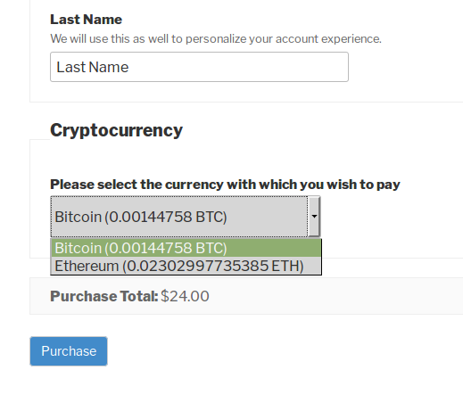 Donations widget