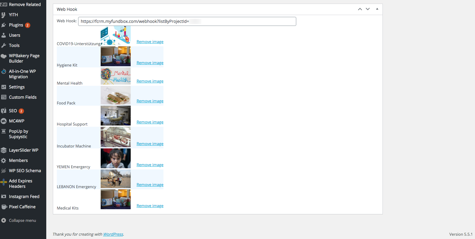 Add images for causes