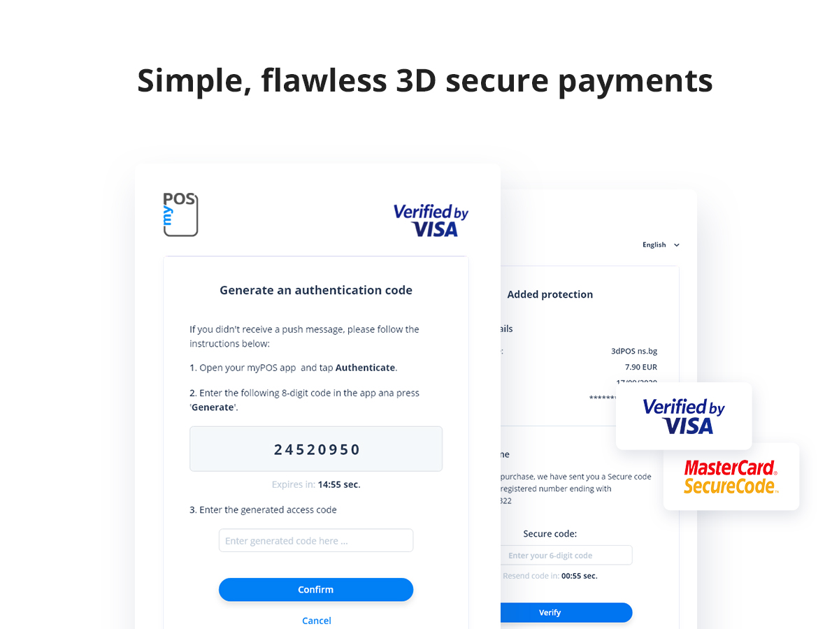 Simple flawless 3D secure payments