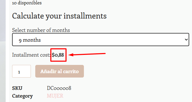 This is the calculation of the interest rate for the selected months
