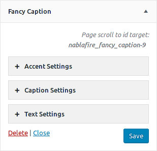 'Example Fancy Title Widget' in Nablafire's Pagoda Theme demo site