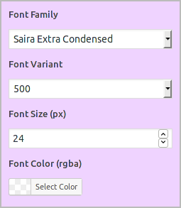 'Layout Styles Selector' in fancy image widget form