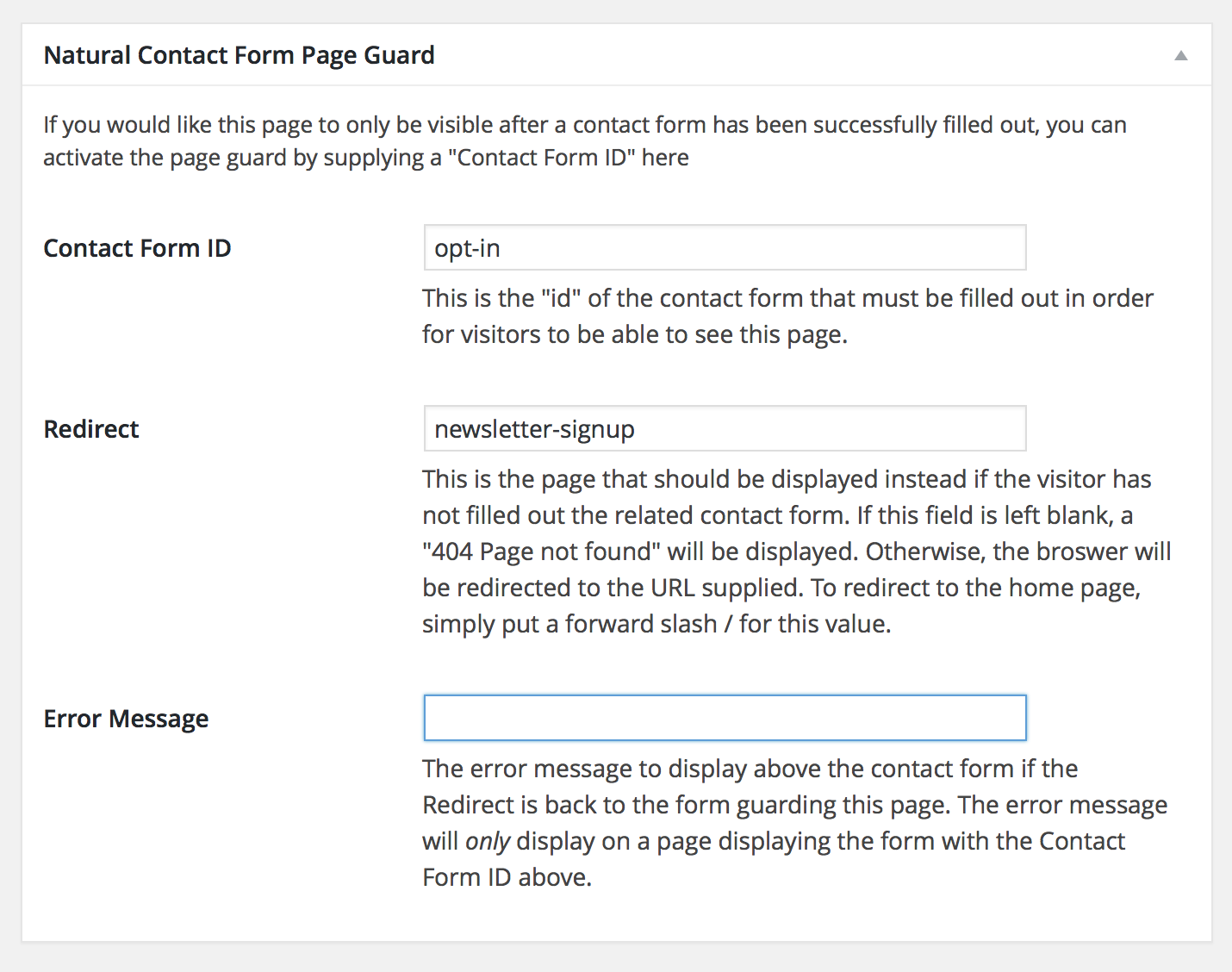 Optionally disallow direct navigation to the "thank you" page that visitors are sent to after filling out a contact form.
