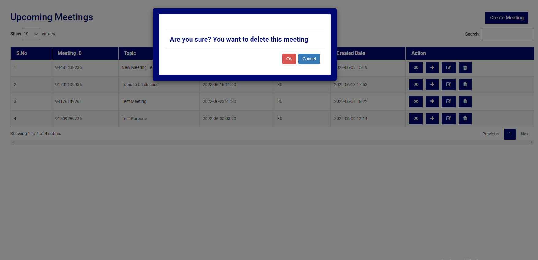 Appointment/Meeting scheduling by frontend user with the help of this form.