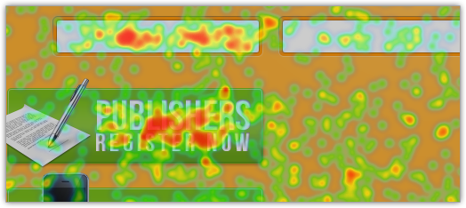 Mouse movement and click heatmap
