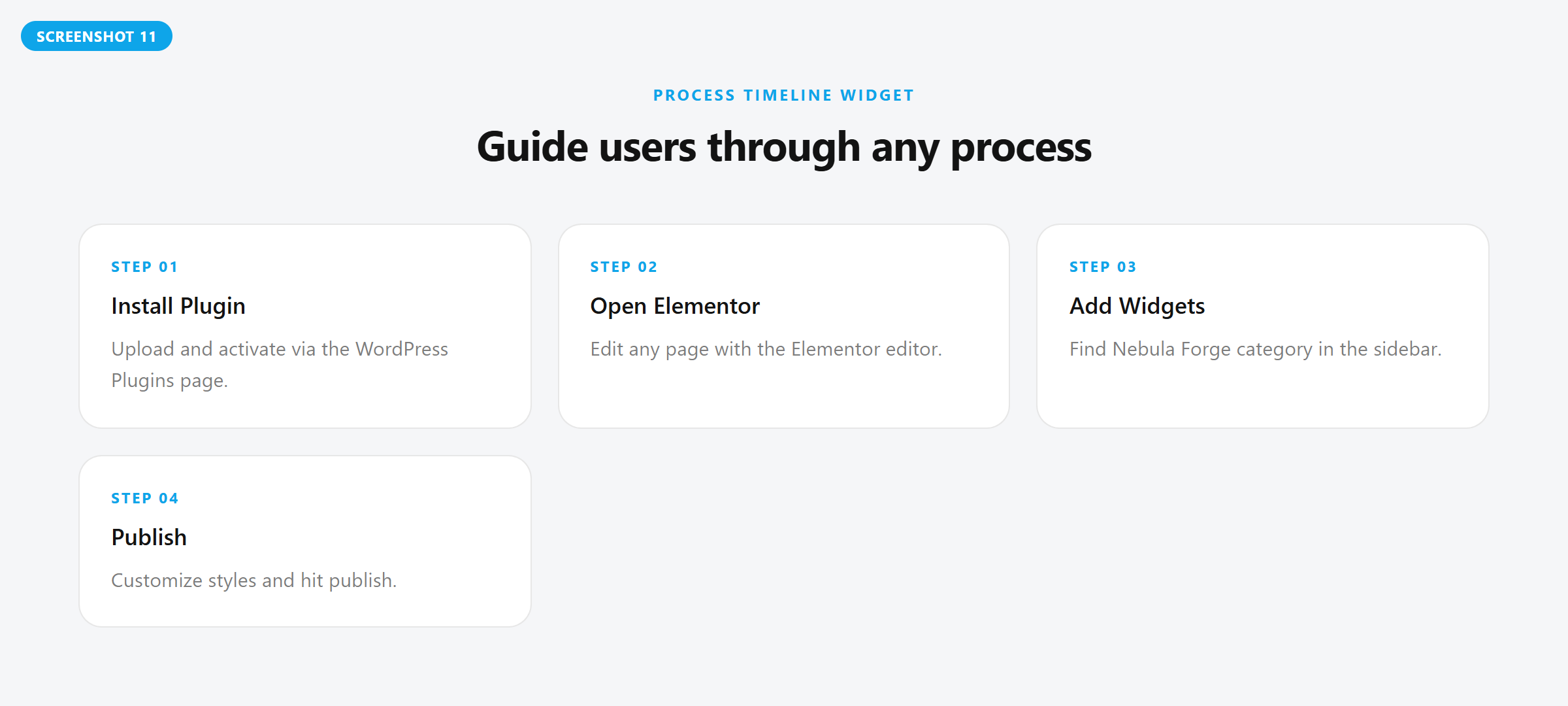 Hero CTA widget example.