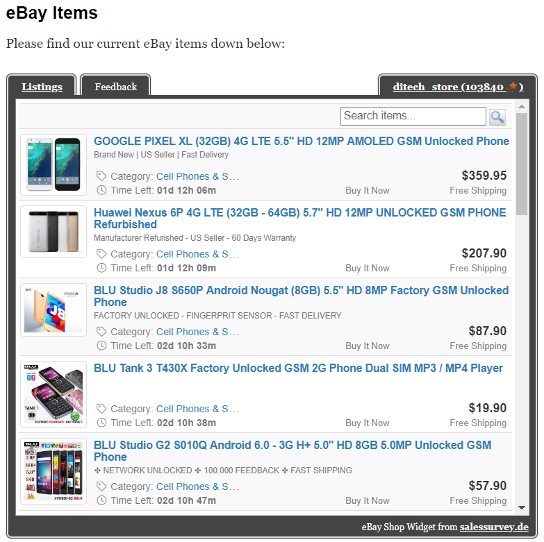 Itemgallery Template