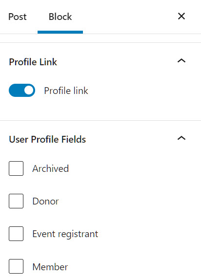 Turning on ability to link to a full member profile
