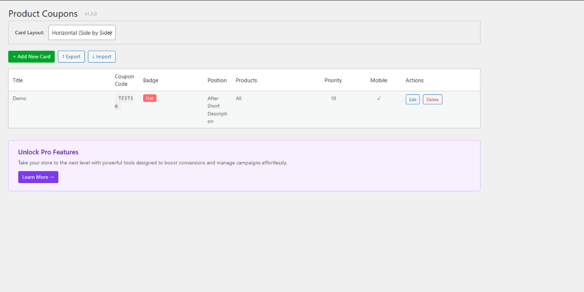 Mobile responsive view