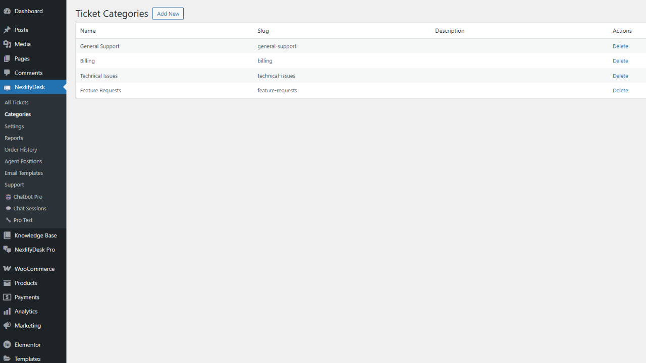 **Comprehensive Settings**: Extensive configuration options for email notifications, file uploads, SLA targets, and automation rules.