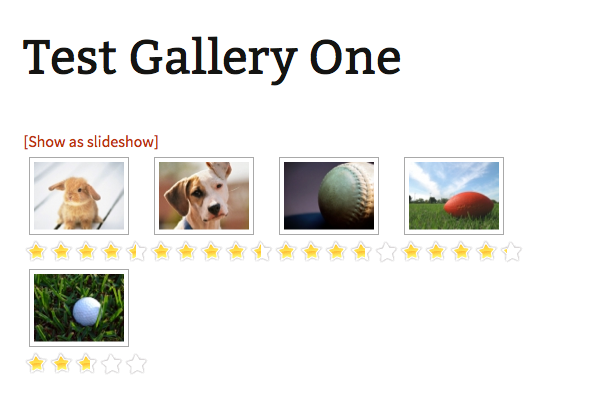 Images with voting enabled