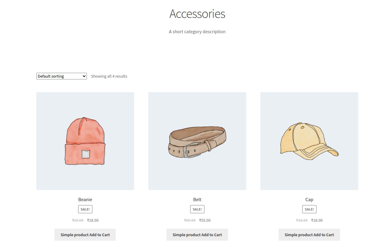 Category page (custom label)
