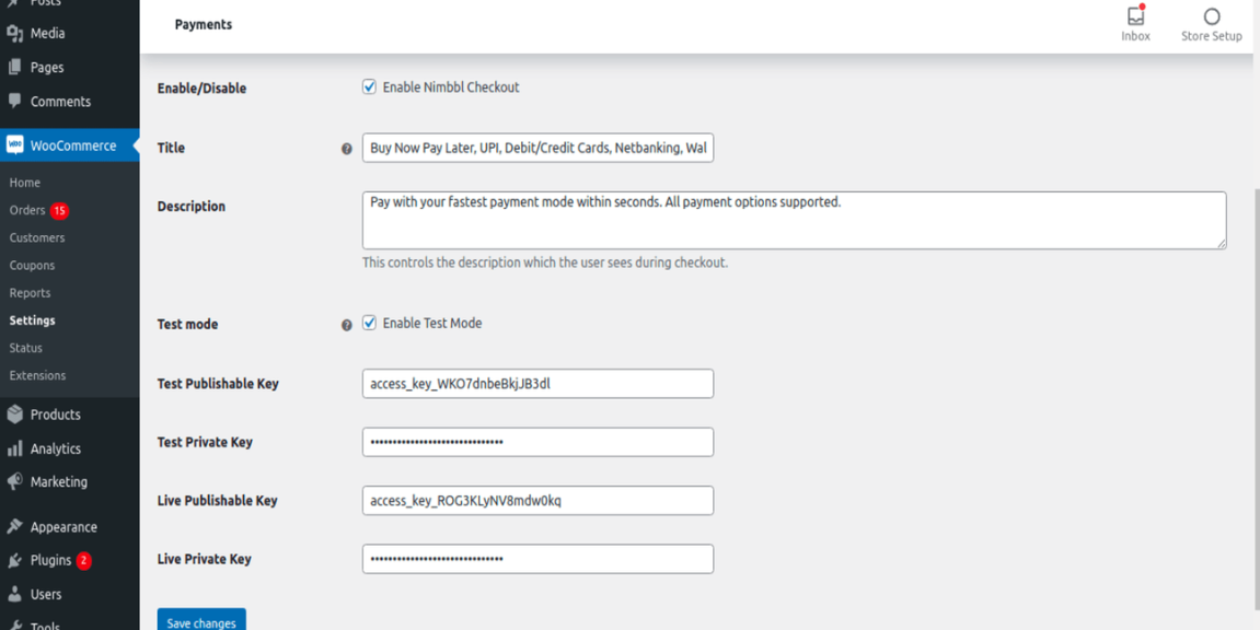 Configure correctly