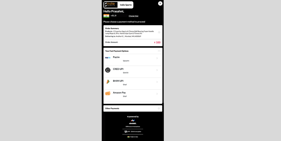 Payment methods