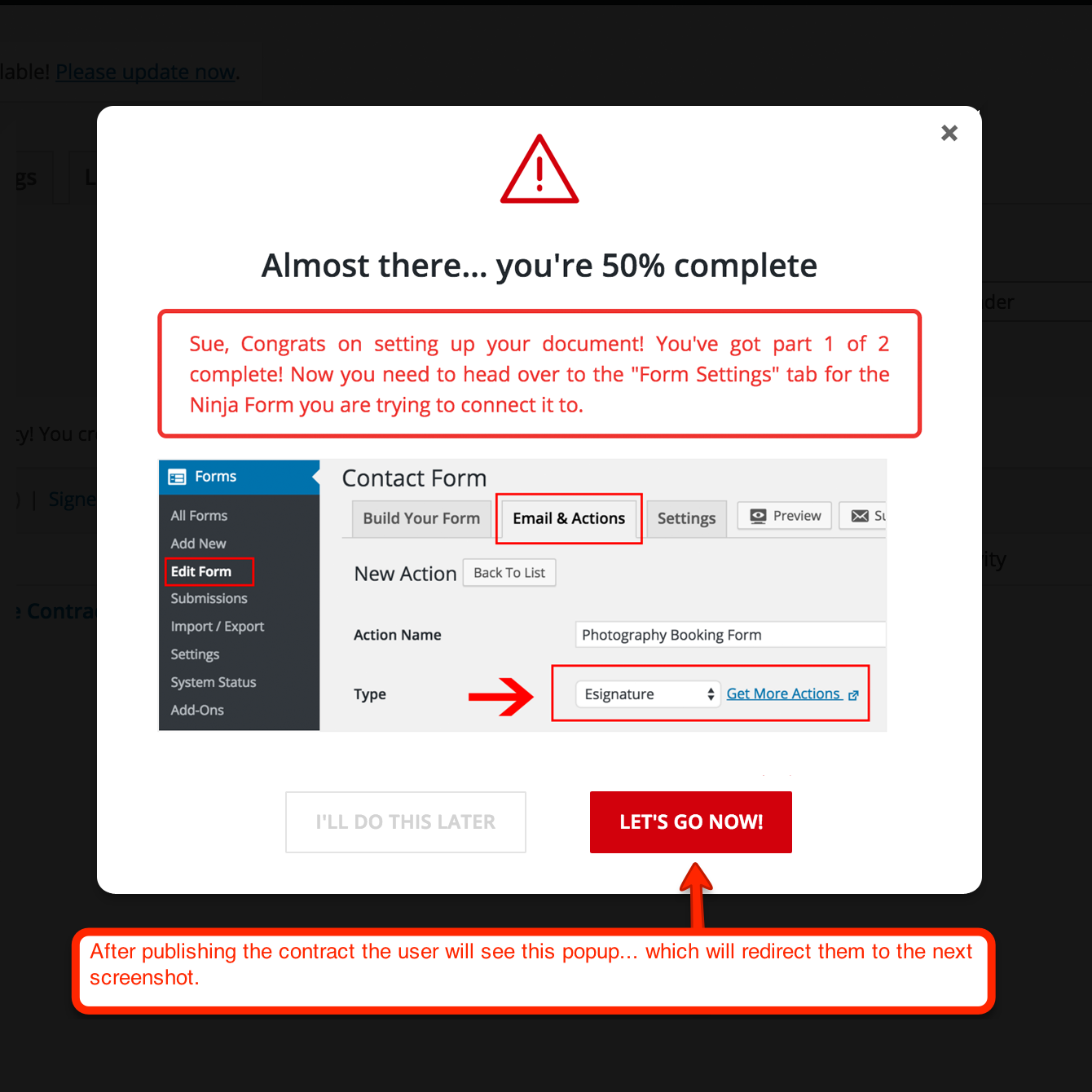 **View Signed Document Email:**Customers will be sent an email that includes the link to the document (and PDF if you opt for this method).