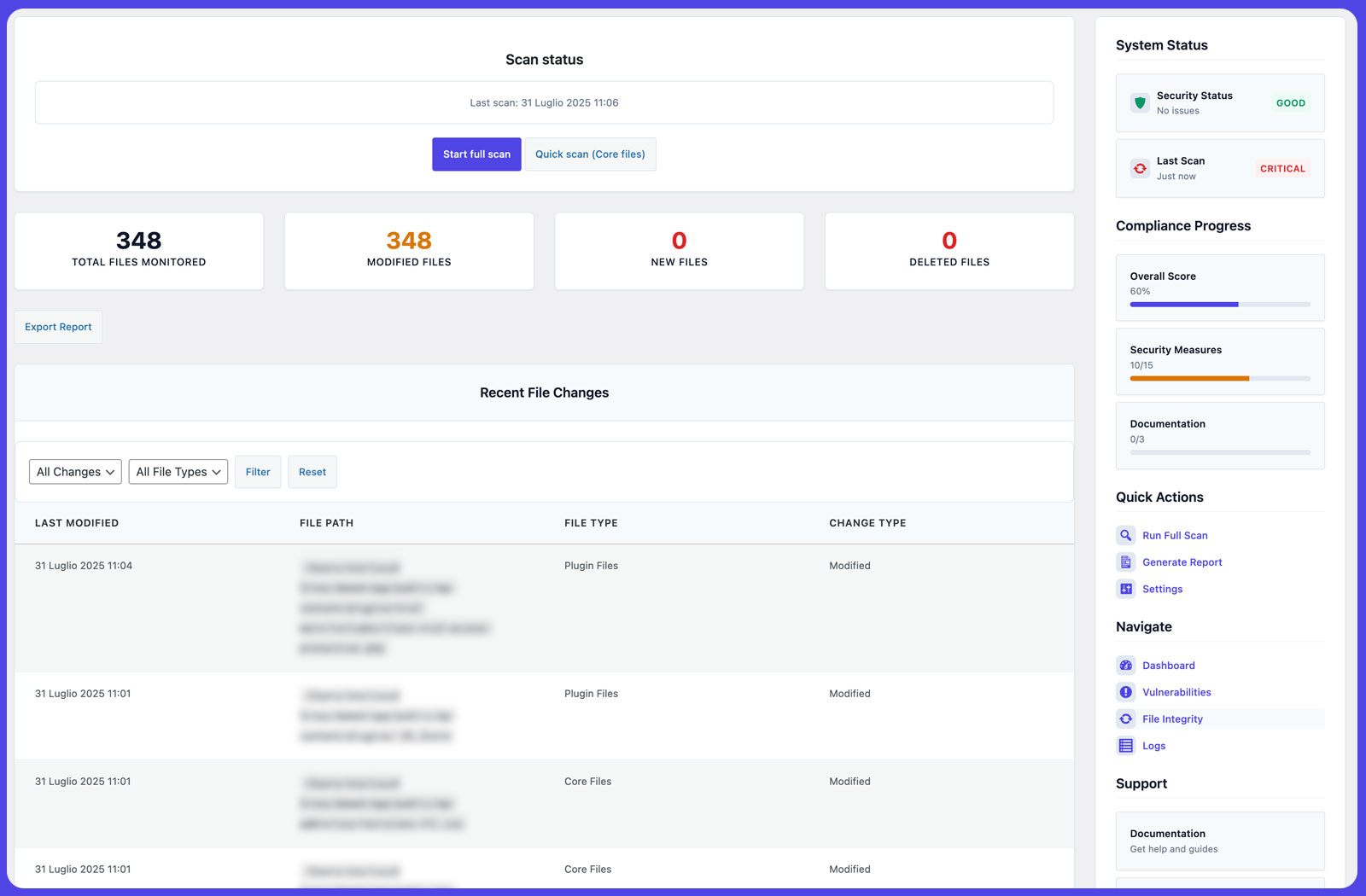 Access protection configuration
