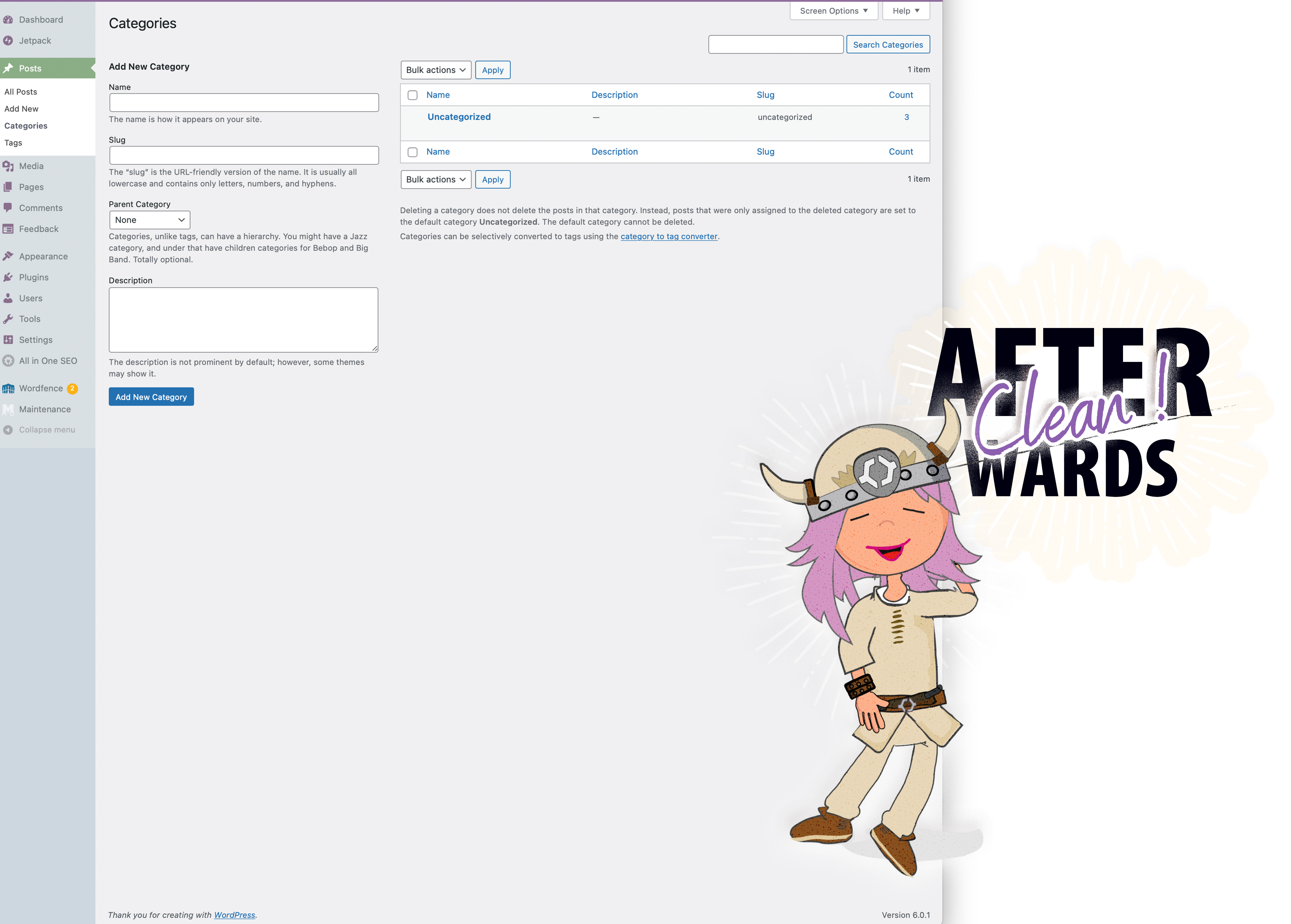 All in one SEO Admin Dashboard before