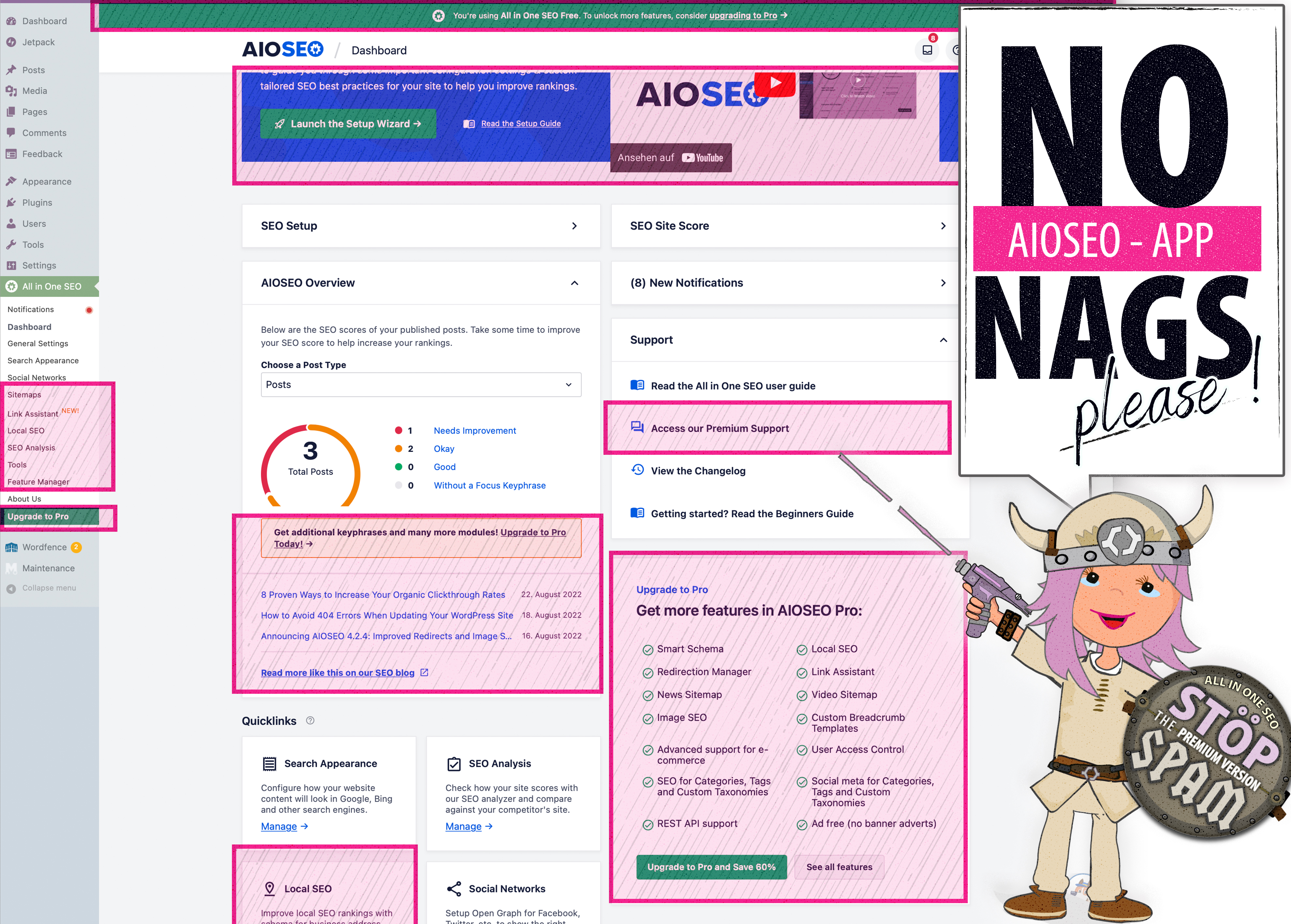 Clean WP-Dashboard