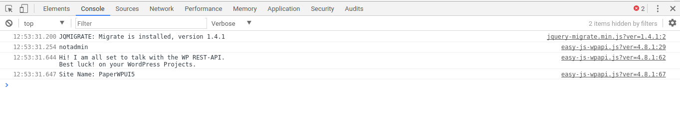 STEP6_02: Console display when other users are logged in and view the website