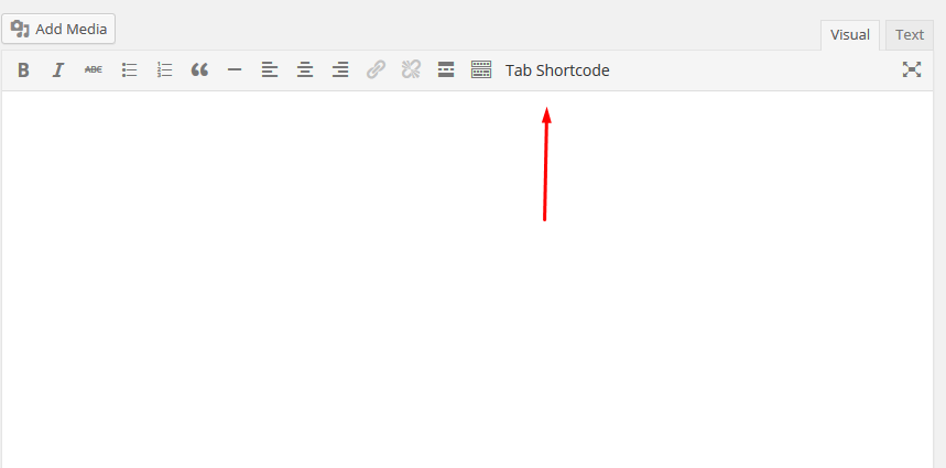 Shortcode button in editor