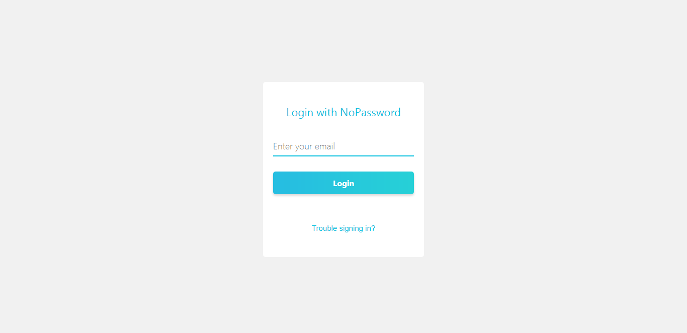 Compact login design