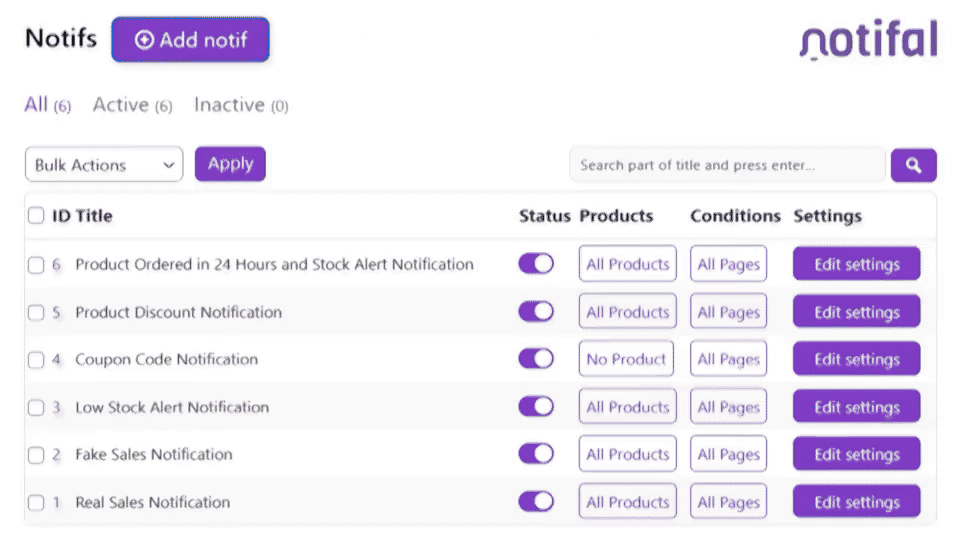 Promote your discount codes with smart notifications.