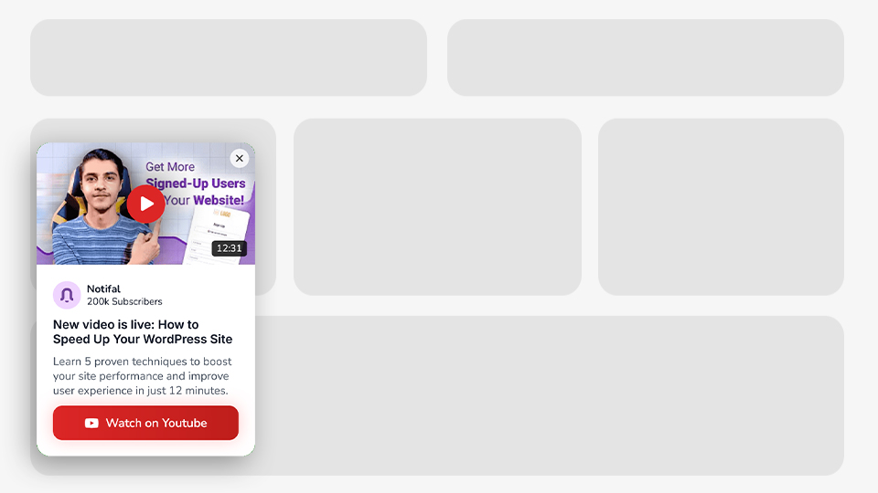 a Discounted Products Floating Side Box that was created with Notifal and you can import it to your website from our library.