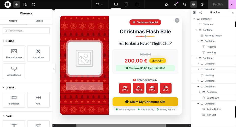 a Whatsapp Chat Button Floating Side Box that was created with Notifal and you can import it to your website from our library.