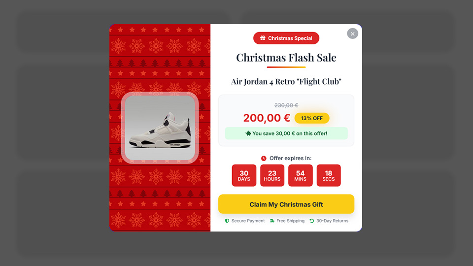 a Discounted Products Flaoting Bar that was created with Notifal and you can import it to your website from our library.