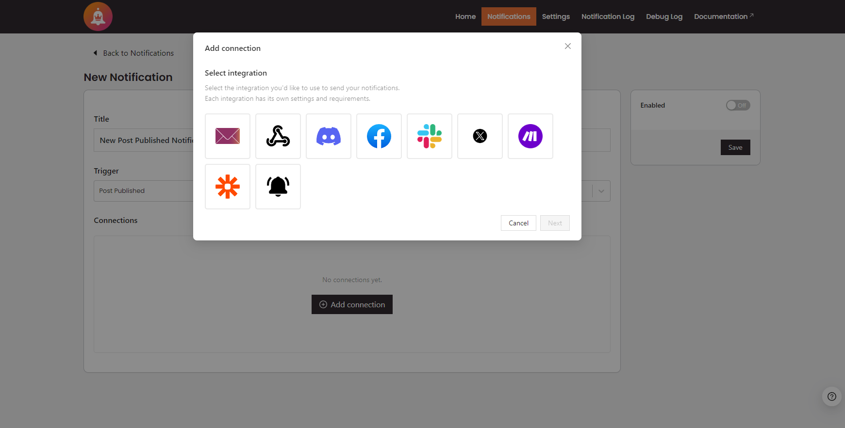Notification Master - Integrations