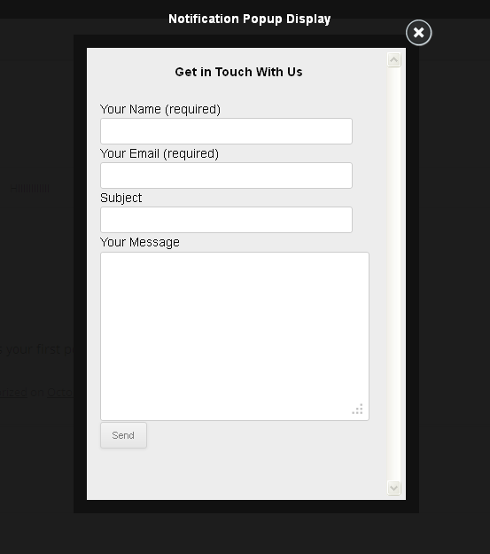 Frontend display.