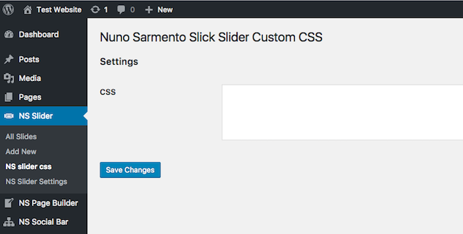 Custom CSS.