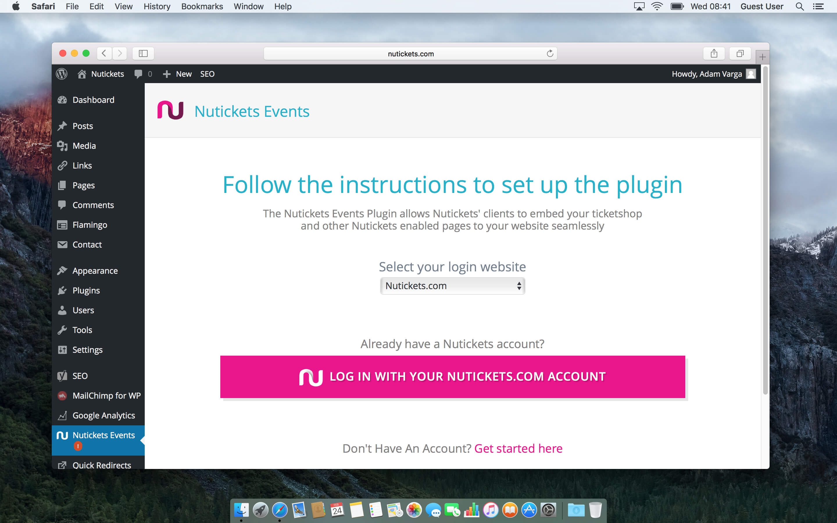 Connect to Nutickets