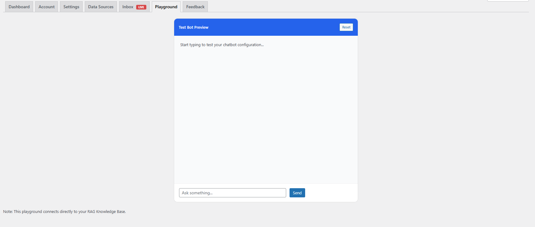 The "Ingest/Index" tab.