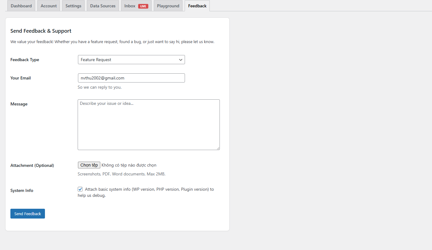 The "Inbox" (Chat Management).
