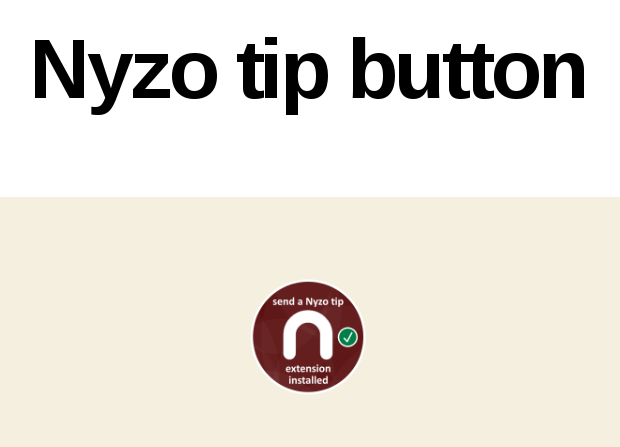 The nyzo tip icon as seen by users