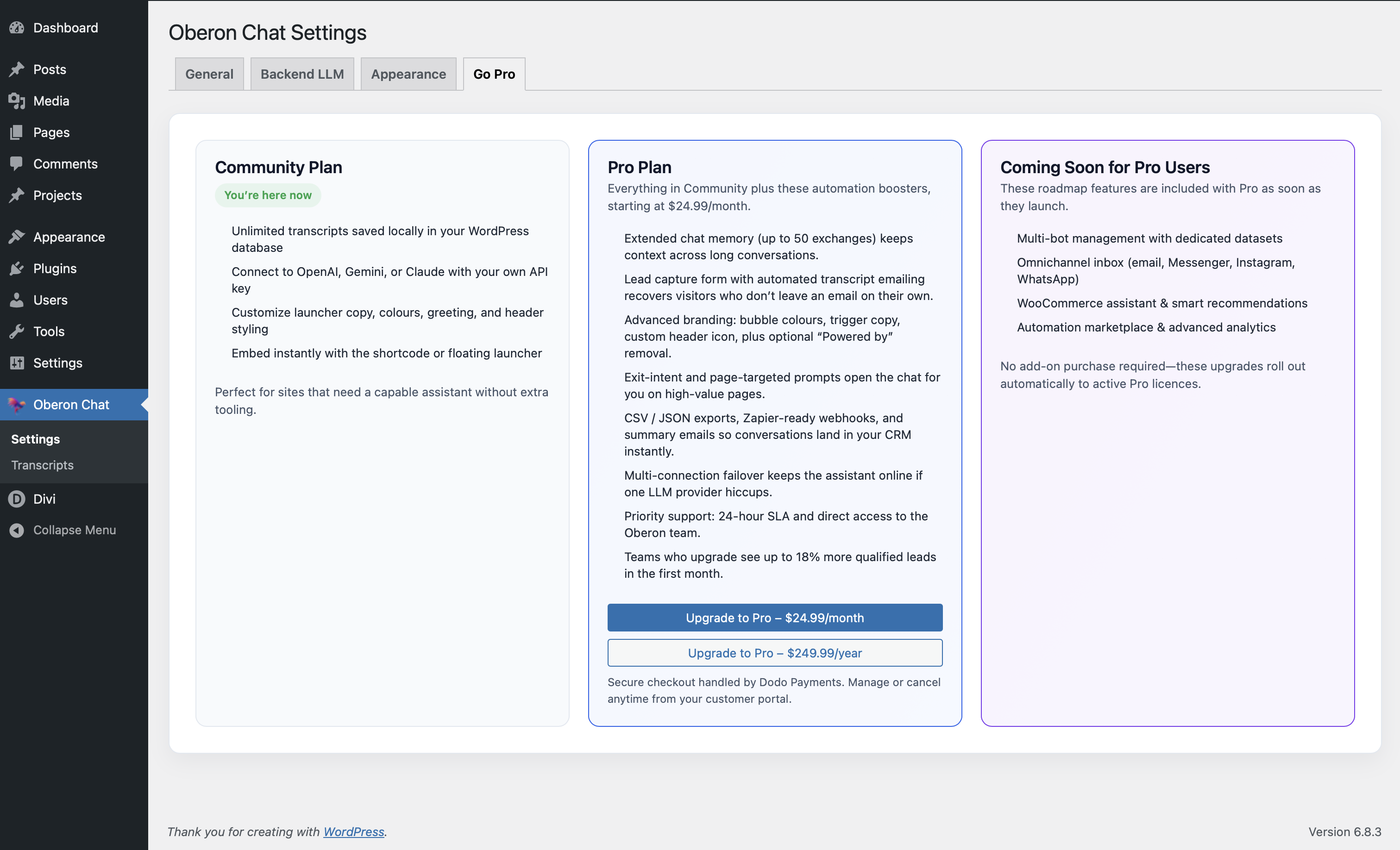 **The Transcript Vault:** See exactly what your customers are asking in real-time.