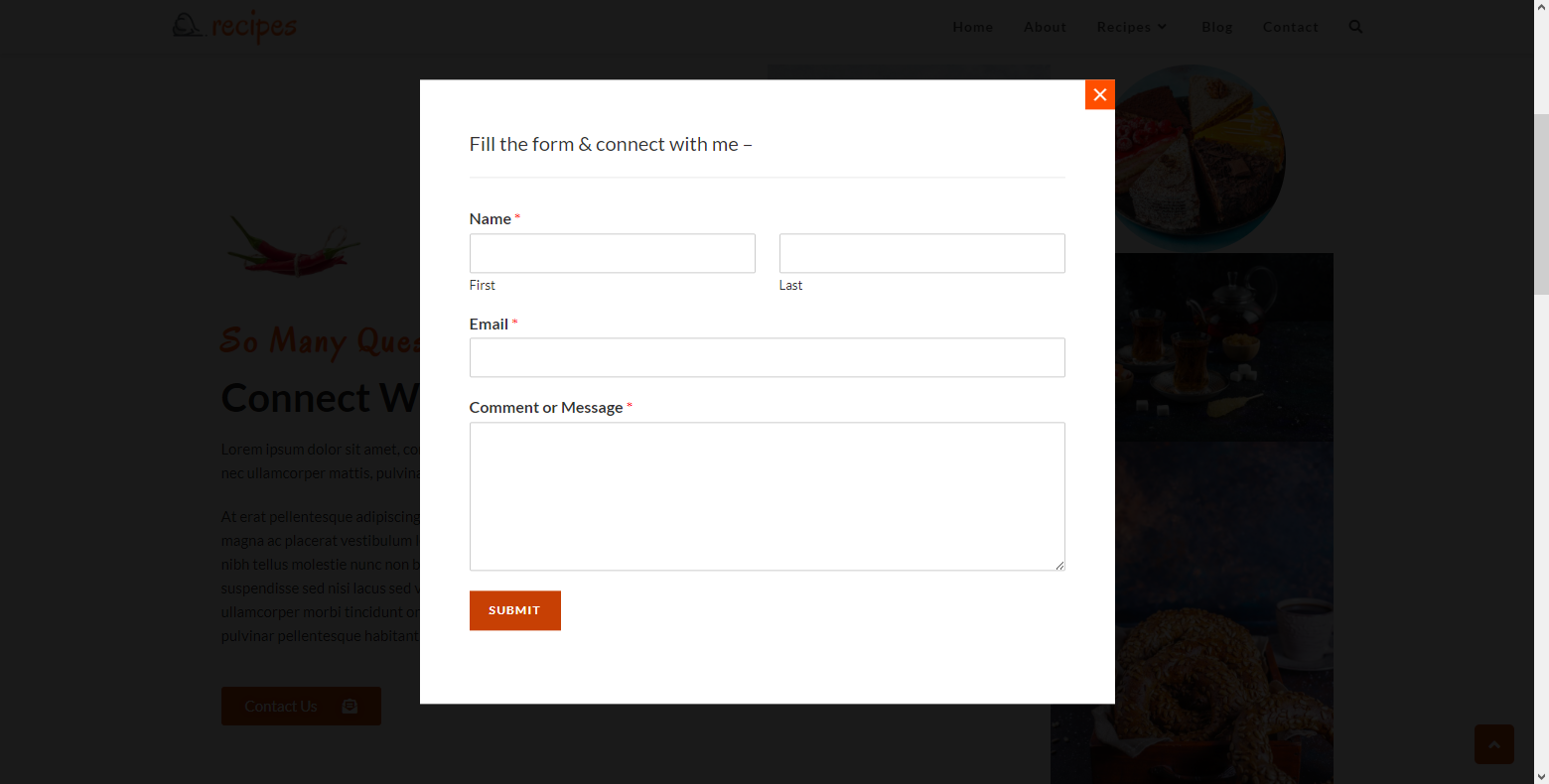 Making use of custom templates to display in a modal. You can use any page builder to design the template.