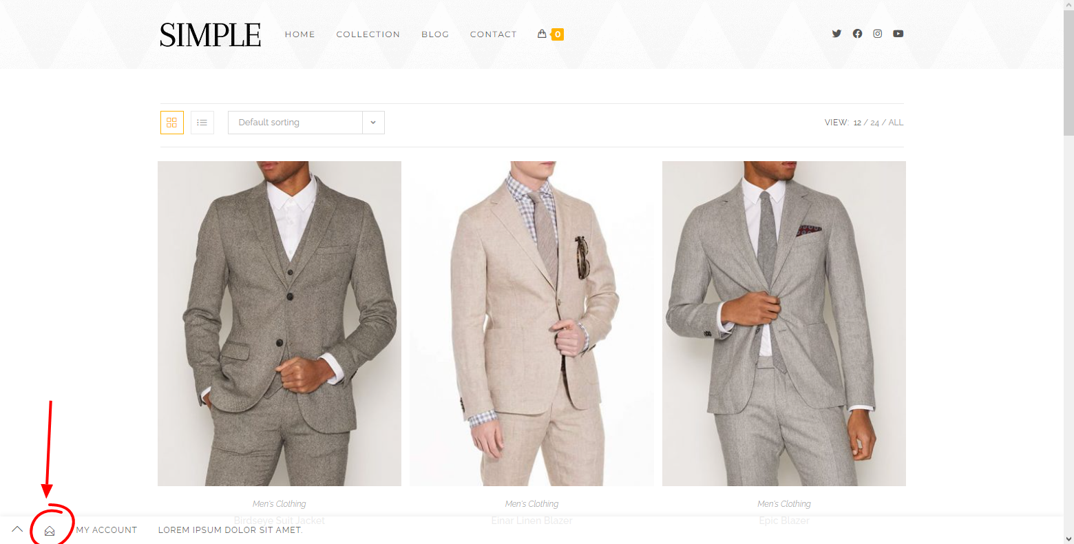 Overview of available modal link information that are used to display a modal window item.