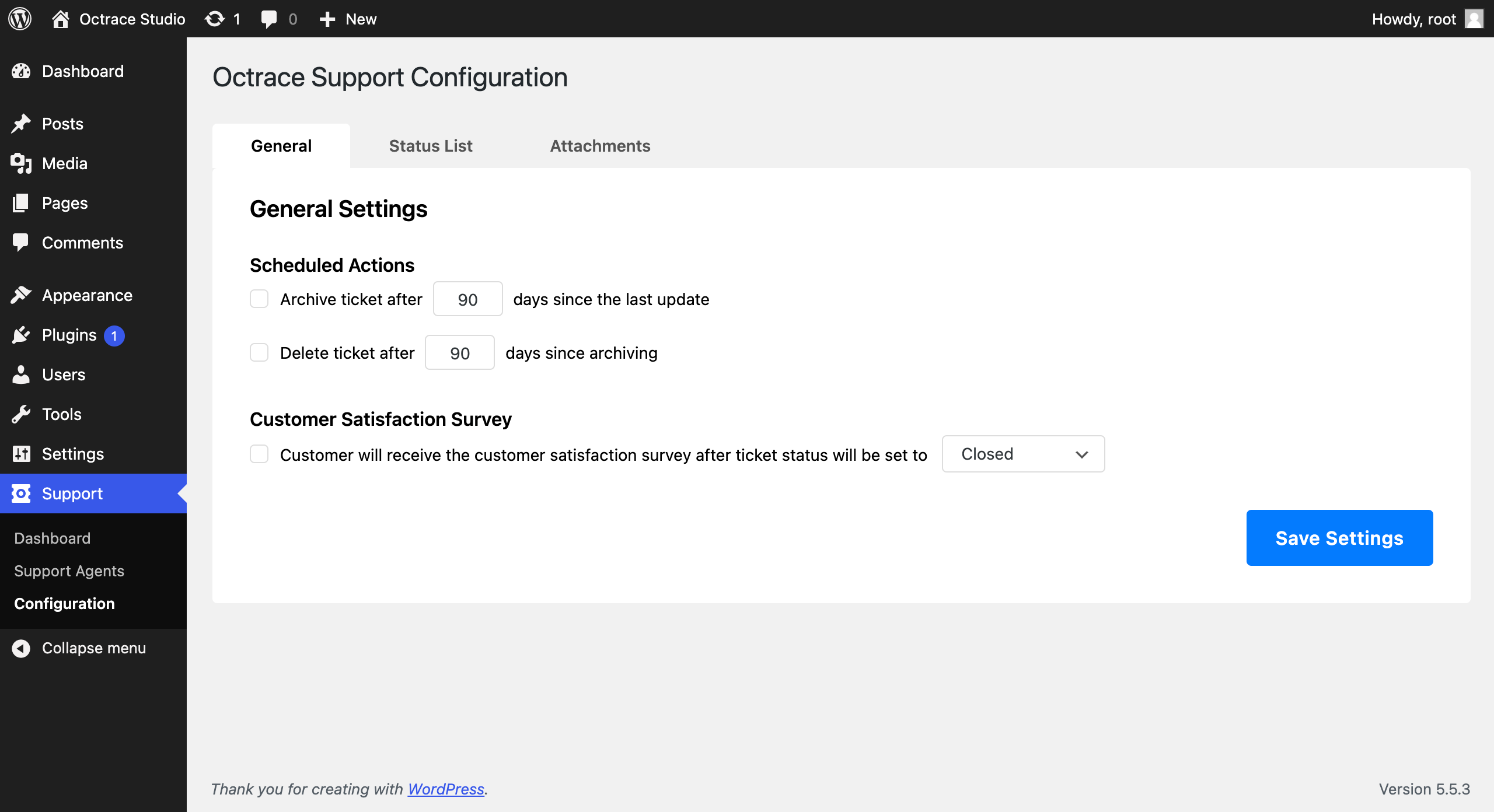 General Support Configuration