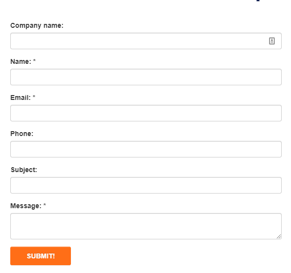 This is an example of how the form looks