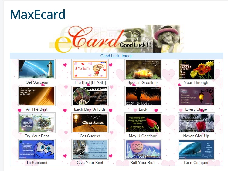 List of Ecards