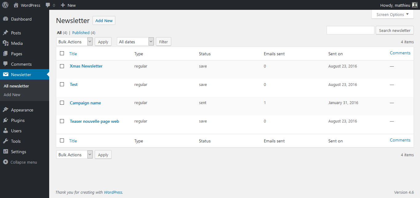 This screenshot shows the Setting section where you can save you API key and import your data.