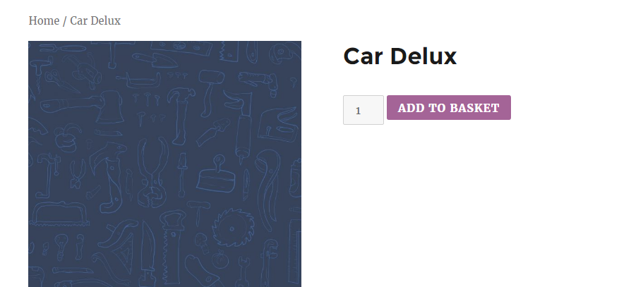 Single product page