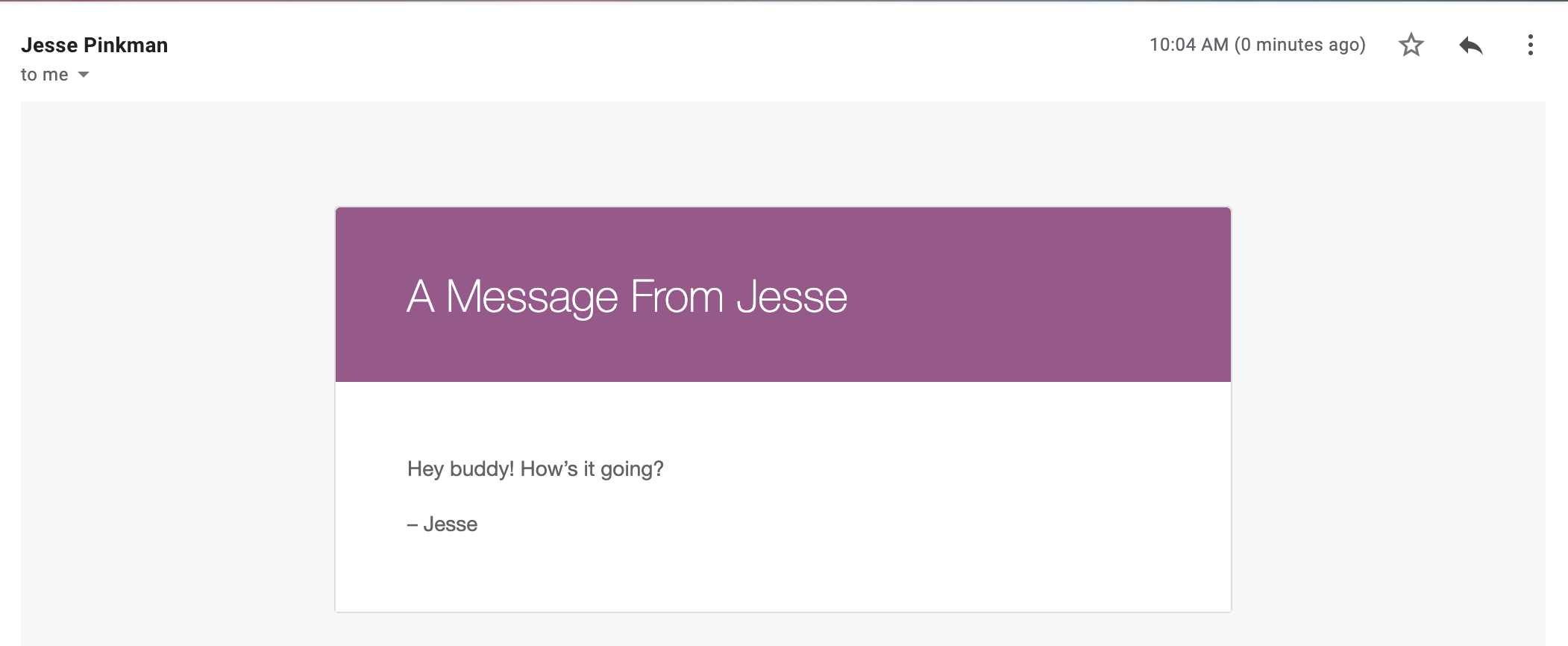 Sample email content with default WooCommerce email template