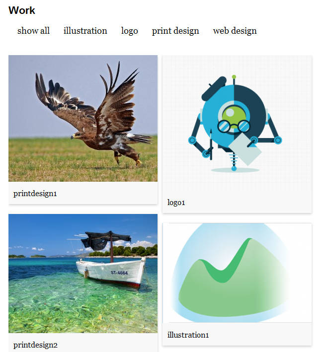 You can change thumbnail size to enlarge the images.