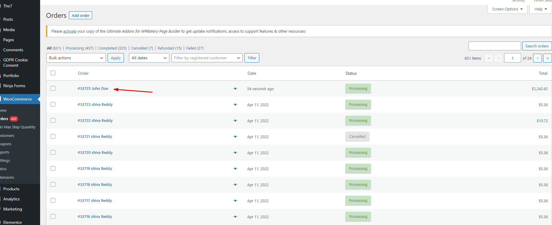 Selection our plugin payment system for activate